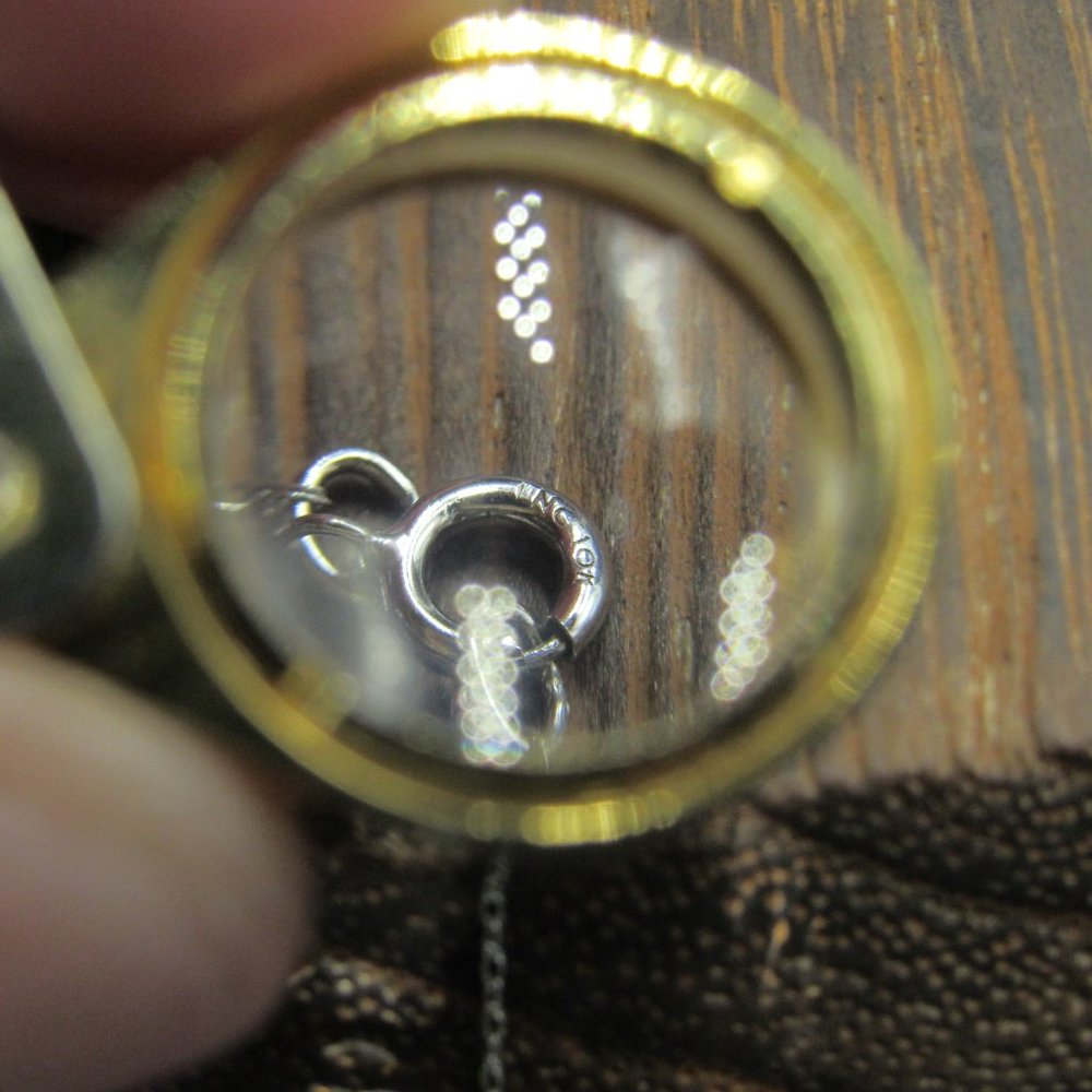 18" 10K Gold Cubic Zirconia Diamond Heart Necklace - Picture 5 of 7